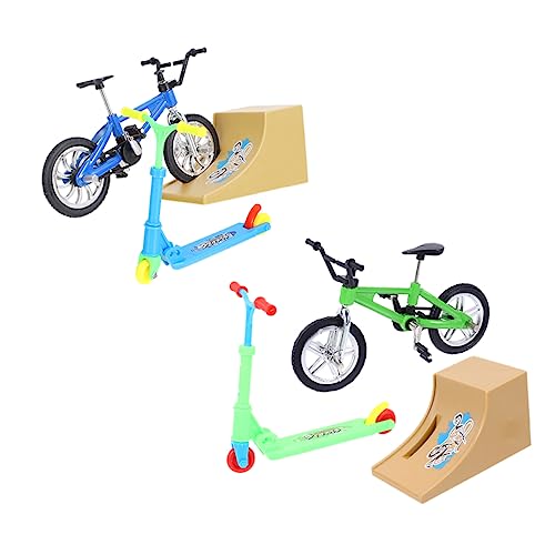 ERINGOGO 2Sätze Mini Finger Skateboard mit Rampen Tischspielzeug für Fingersport und Fingerkoordination Farbenfrohes Design und Erwachsene Stressabbauend von ERINGOGO