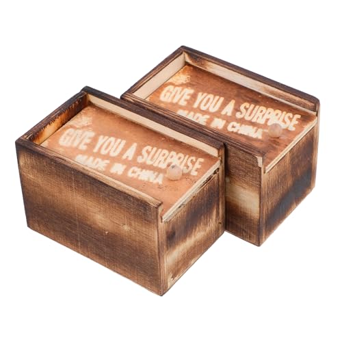 ERINGOGO 2Satz Gefälschte Spinnenbox Holzspielzeug für Halloween Streiche Lebensechte Spinne Stabiler für Aprilscherz und Gruselige Überraschungen ERINGOGO 2Satz Gefälschte Spinnenbox Holzspielzeug für Halloween Streiche Lebensechte Spinne Stabiler für Aprilscherz und Gruselige Überraschungen von ERINGOGO