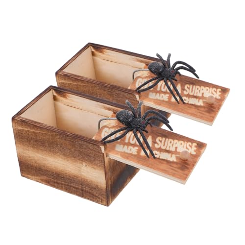 ERINGOGO 2Satz Holz Streichbox mit Gefälschter Spinne Lustiges für Scherze und Überraschungen für Partys und Spaß mit Freunden Robust und Verarbeitet ERINGOGO 2Satz Holz Streichbox mit Gefälschter Spinne Lustiges für Scherze und Überraschungen für Partys und Spaß mit Freunden Robust und Verarbeitet von ERINGOGO