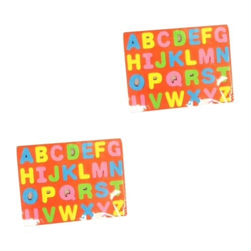ERINGOGO 2St Alphabet-Lernwerkzeug Alphabet-Rätsel für Kleinkinder Buchstaben-Wort-Puzzle kreativität kreativekraft puzzletisch Alphabet-Puzzle Puzzles aus Buchstaben magnetisch Lehrmittel von ERINGOGO