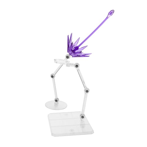 ERINGOGO 2St Laserenergiemodell Unterstützung für Actionfiguren Basis für Figuren Bärenpuppenständer klare Acryl-Display-Riser Actionfiguren-Modellständer Aktionsbasis Plastik Violett von ERINGOGO
