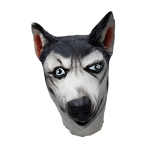 ERINGOGO 2st Party-maske Latexkopf Neuheitenparty Maskerade Masken Hundekostüm Maske Tierische Erwachsene Halloween-requisiten Lustiges Tier Cosplay-maske Emulsion Abschlussball Kleidung von ERINGOGO