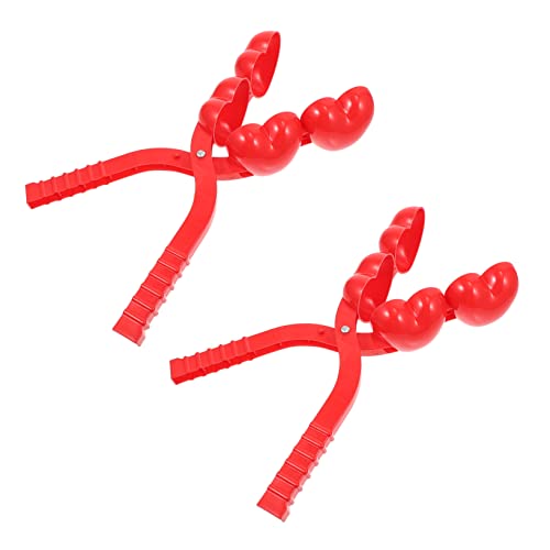 ERINGOGO 2St Schneeball-Clip Schneeballhersteller Schneemaschine Schneekugel Enten-Schneeball-Hersteller winterspielzeuge Winter Schneeballklemme Schneefeld Plastik rot ERINGOGO 2St Schneeball-Clip Schneeballhersteller Schneemaschine Schneekugel Enten-Schneeball-Hersteller winterspielzeuge Winter Schneeballklemme Schneefeld Plastik rot von ERINGOGO