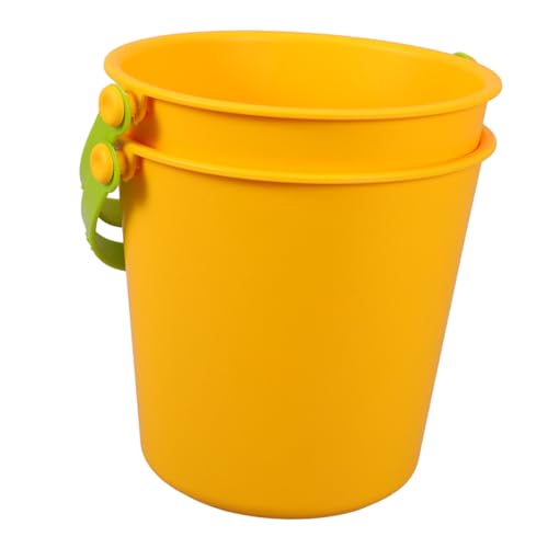 ERINGOGO 2St Sie Sandspielzeug für wasserspielzeug für kinderwasserspielzeuge Sandstrand Eimer tragbarer Sandeimer Kleiner Sandeimer Strandversorgung Plastik Yellow ERINGOGO 2St Sie Sandspielzeug für wasserspielzeug für kinderwasserspielzeuge Sandstrand Eimer tragbarer Sandeimer Kleiner Sandeimer Strandversorgung Plastik Yellow von ERINGOGO
