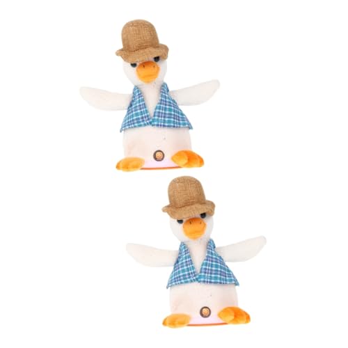 ERINGOGO 2st Zungenente Lernen Ente Wiederholen Spielzeug Plüschtier Gefüllte Puppe Geschenk Stoff Kind von ERINGOGO