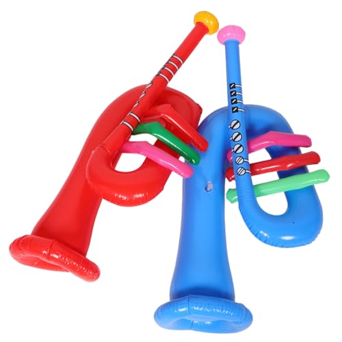 ERINGOGO 2Stücke Aufblasbare Trompeten für PVC Musikinstrumente Tragbar und Leicht für Partys und Bühnenaufführungen Kreative Dekoration für Musik Events und Kinderfeste ERINGOGO 2Stücke Aufblasbare Trompeten für PVC Musikinstrumente Tragbar und Leicht für Partys und Bühnenaufführungen Kreative Dekoration für Musik Events und Kinderfeste von ERINGOGO