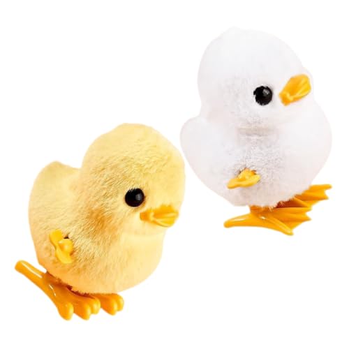 ERINGOGO 2stücke Aufziehspielzeug Ente Und Huhn Lustiges Und Interaktives Kinderspielzeug Für Geburtstagsfeiern Ostern Und Besondere Anlässe Weich Und Langlebig Für Stundenlangen von ERINGOGO