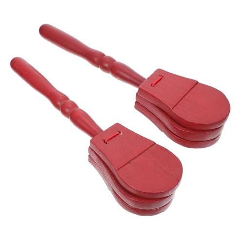 ERINGOGO 2Stücke Castanet Für Teiliges Musikinstrument Für Vorschulkinder Fördert Musikalisches Talent Und Rhythmusgefühl Sicheres Und Langlebiges Aus Hochwertigem von ERINGOGO