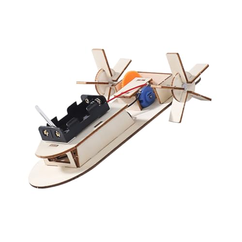 ERINGOGO 2Stücke DIY Holz Boot Modell Wissenschaftliches Bildungsspielzeug für Umweltfreundliches Holzmaterial Fördert und Wissenschaftliches für Experimente von ERINGOGO