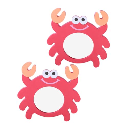 ERINGOGO 2Stücke Eva Cartoon Spiegel Badspielzeug Süßes für Selbstbewusstsein und Spaß der Badewanne für Kleinkinder und Junge Mädchen Fördert die Entwicklung von ERINGOGO