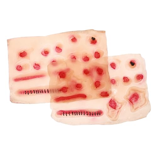 ERINGOGO 2stücke Halloween Narben Aufkleber Temporäre Wundtattoos Für Cosplay Party-Dekoration Und Einfach Anzuwenden Für Kostüme Und Bühnenaufführungen ERINGOGO 2stücke Halloween Narben Aufkleber Temporäre Wundtattoos Für Cosplay Party-Dekoration Und Einfach Anzuwenden Für Kostüme Und Bühnenaufführungen von ERINGOGO