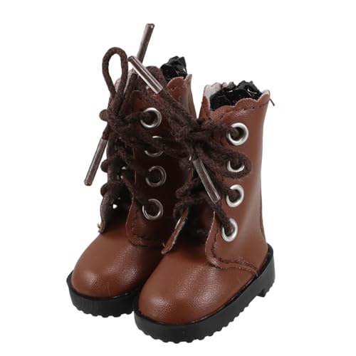 ERINGOGO 2Stücke Hochformat Schuhe Für Bjd Puppen Niedliche Braune Stiefel Für Puppenkleidung Ersatzschuhe Für Puppenoutfits Puppenzubehör ERINGOGO 2Stücke Hochformat Schuhe Für Bjd Puppen Niedliche Braune Stiefel Für Puppenkleidung Ersatzschuhe Für Puppenoutfits Puppenzubehör von ERINGOGO