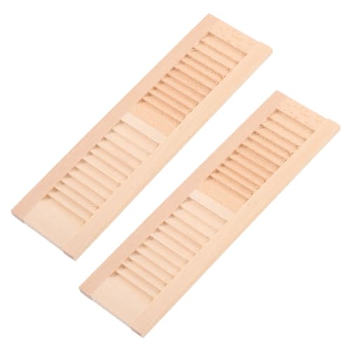 ERINGOGO 2Stücke Holz Fensterläden für Puppenmöbel Realistische Dekoration für Minihäuser Langlebig und Tragbar Ergänzung für Mikrolandschaften und Puppenzubehör ERINGOGO 2Stücke Holz Fensterläden für Puppenmöbel Realistische Dekoration für Minihäuser Langlebig und Tragbar Ergänzung für Mikrolandschaften und Puppenzubehör von ERINGOGO