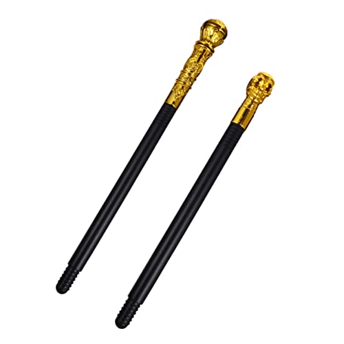 ERINGOGO 2Stücke Kopf Teiliges Tragbares Halloween Zubehör Hochwertiges Bühnenrequisit für Karneval Partys und Geisterfestivals Goldene Zauberstäbe ERINGOGO 2Stücke Kopf Teiliges Tragbares Halloween Zubehör Hochwertiges Bühnenrequisit für Karneval Partys und Geisterfestivals Goldene Zauberstäbe von ERINGOGO