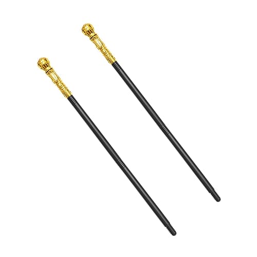 ERINGOGO 2Stücke Kunststoff Für Bühnenauftritte Kostüm Gehstock Für Halloween Und Kinderfeste Dekorativer Prop Stick Für Kreative Cosplay Accessoires von ERINGOGO