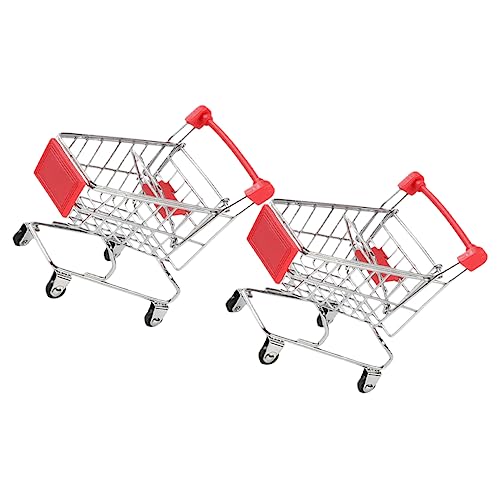 ERINGOGO 2Stücke Mini Einkaufswagen für Kleiner Trolley Dekorationsobjekt für Schreibtisch Perfektes Simulationseinkaufswagenspielzeug ERINGOGO 2Stücke Mini Einkaufswagen für Kleiner Trolley Dekorationsobjekt für Schreibtisch Perfektes Simulationseinkaufswagenspielzeug von ERINGOGO