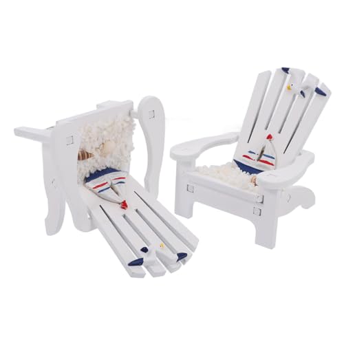 ERINGOGO 2Stücke Mini Strandstuhl Ornamente Aus Holz Mediterrane Dekoration Für Puppenhaus Und Kinderzimmer Strandliegestuhl Im Maritimen Design ERINGOGO 2Stücke Mini Strandstuhl Ornamente Aus Holz Mediterrane Dekoration Für Puppenhaus Und Kinderzimmer Strandliegestuhl Im Maritimen Design von ERINGOGO