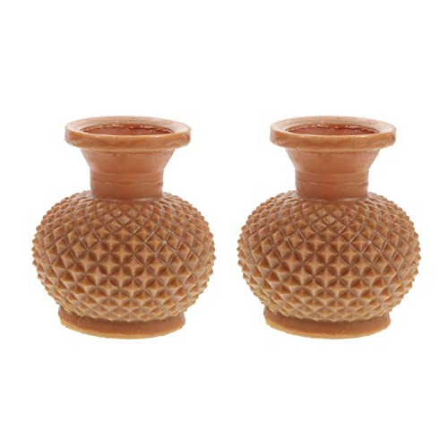 ERINGOGO 2stücke Miniatur Vase Realistische Dekoration Für Puppenhaus Fotografie Und -projekte Als Spielzeug Für Kreative Bastelideen von ERINGOGO