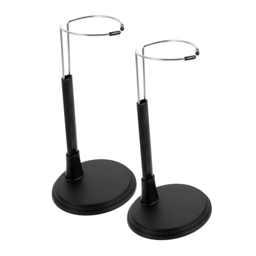 ERINGOGO 2Stücke Puppenständer Puppenhalter Organizer Für Action Figuren Vertikale Halterung Für Zuhause Und Geschäft Für Puppen Von Höhe Schwarzes Design von ERINGOGO