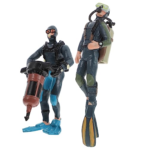 ERINGOGO 2Stücke Simulierte Taucher Figuren Niedliche Unterwasser Action Figuren Für Dekoration Für Tauchtraining Und Pool Spaß von ERINGOGO