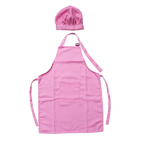 ERINGOGO 2Stücke Teiliges Kochset Große Rosa Schürze und Kochmütze für Kreative zum Backen und Dekorieren Langen von ERINGOGO