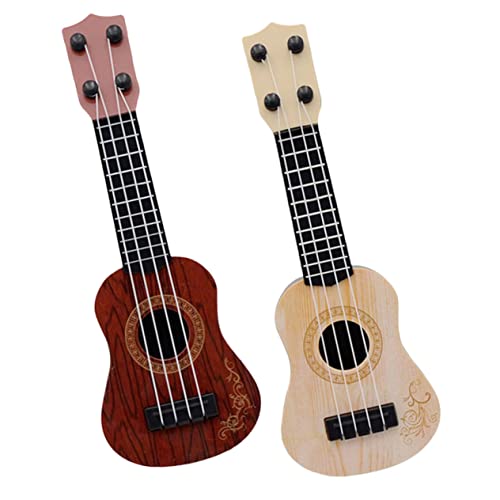 ERINGOGO 2Stücke Ukulele Imitation Gitarrenspielzeug Für Kleinkinder Musikinstrument Zur Musikalischen Saitige Gitarre Und von ERINGOGO