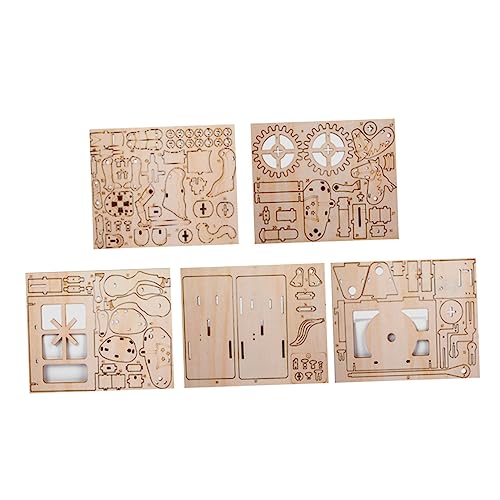 2St Holzpuzzle Spielzeug Geschenke für Kinder geschke Chritmas spielbuch Erwachsene Rätsel 3D-Puzzle handgemachtes Kunsthandwerk für Erwachsene dreidimensional schmücken hölzern von ERINGOGO
