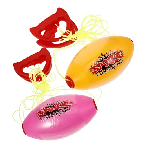 ERINGOGO 2st Interaktives Spiel Bälle Ziehen Sport Gymnastikball Ball Für Spieler Hand-fitnessball Yellow ERINGOGO 2st Interaktives Spiel Bälle Ziehen Sport Gymnastikball Ball Für Spieler Hand-fitnessball Yellow von ERINGOGO