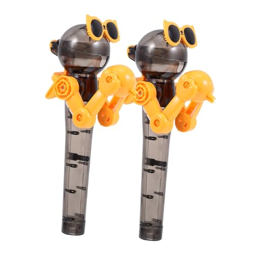 ERINGOGO 2st Lollipop-Roboter Kinderspielzeug Lutscher Für Zappeln Einkaufswagen Mädchen Roboter -einkaufswagen Für Jungen Plastik Black ERINGOGO 2st Lollipop-Roboter Kinderspielzeug Lutscher Für Zappeln Einkaufswagen Mädchen Roboter -einkaufswagen Für Jungen Plastik Black von ERINGOGO