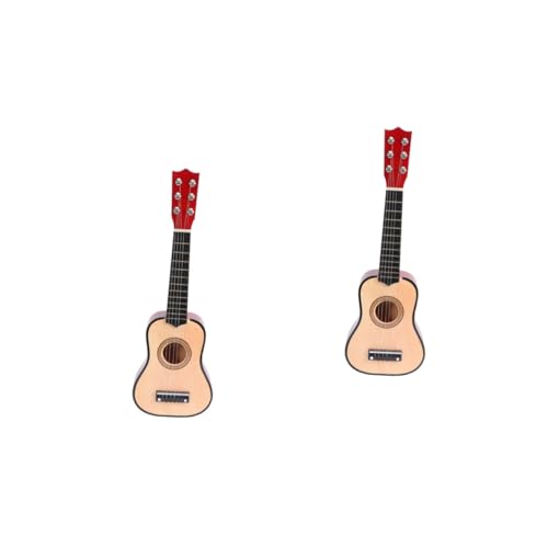 ERINGOGO 2st Mini-Gitarren-Musical Kleine Gitarre Hawaiianische Ukulele Für Kinder Kindergitarren-anfänger Musikspielzeug Für Kinder Starter-Ukulele Reisen Jahrgang Hölzern Musikinstrument von ERINGOGO