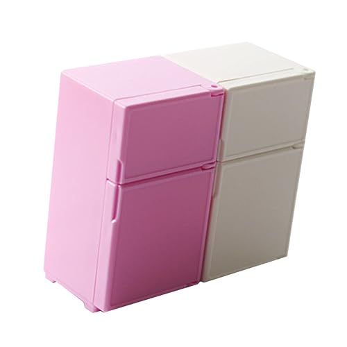 ERINGOGO 2stücke Mini Kühlschrank Für Puppenhaus Teiliges in Weiß Und Rosa Puppenzubehör Spielzeug Kühlschrank Für Kreative Modelle Und -projekte Für Puppenszenen ERINGOGO 2stücke Mini Kühlschrank Für Puppenhaus Teiliges in Weiß Und Rosa Puppenzubehör Spielzeug Kühlschrank Für Kreative Modelle Und -projekte Für Puppenszenen von ERINGOGO