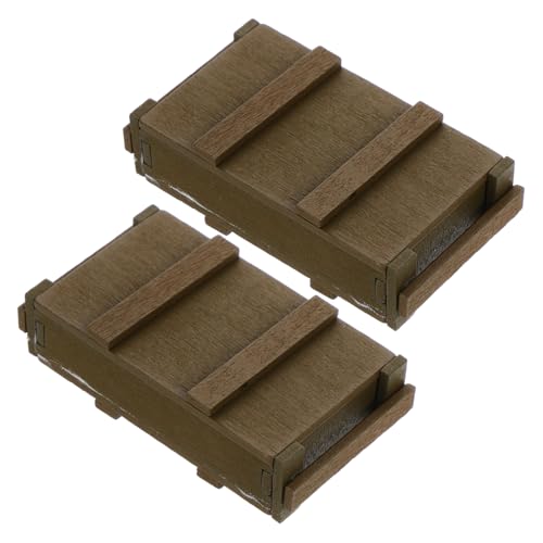 ERINGOGO 2st Puppenhaus Zubehör Für Den Desktop Vitrine Für Actionfiguren Miniatur-Requisite Light Brown Holz ERINGOGO 2st Puppenhaus Zubehör Für Den Desktop Vitrine Für Actionfiguren Miniatur-Requisite Light Brown Holz von ERINGOGO