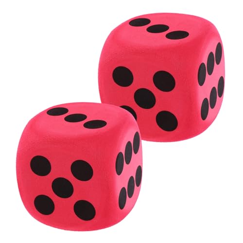 ERINGOGO 2stücke Große Eva Würfel Für Farbenfrohes Spielzeug Für Partys Lernspiele Und Brettspiele Leicht Und Langlebig Sicher Für Rundum Polierte Ecken von ERINGOGO