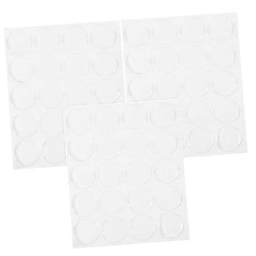 ERINGOGO 3 Blatt Runde Transparente Resin Edelstein Aufkleber Selbstklebend DIY Schmuck Bastelbedarf Wasserfest Flache Rückseite für Dekorationen von ERINGOGO