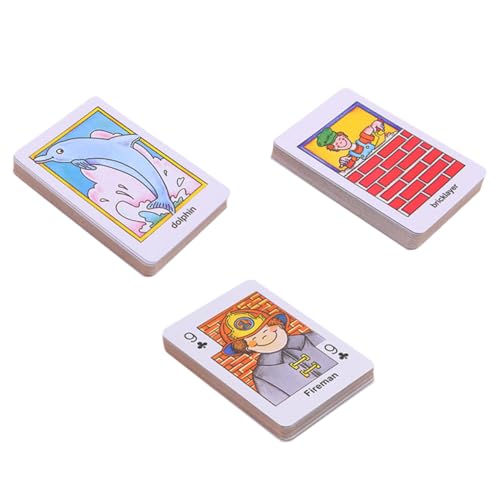 ERINGOGO 3 Kisten kreative Pokerkarten für interaktives geschicklichkeitsspiele für Logic Games for Gedächtnisspiel Lernpapierkarte Lernspiel Poker von ERINGOGO