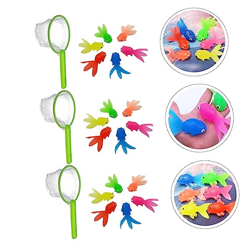 ERINGOGO 3 Sätze Badespielzeug Cartoon Goldfisch Wasserspielzeug mit Weichen Fischen und Netzen Farblich Sortiert Fördert Hand Auge Koordination und Spielerisches Lernen Zufällige Farbe ERINGOGO 3 Sätze Badespielzeug Cartoon Goldfisch Wasserspielzeug mit Weichen Fischen und Netzen Farblich Sortiert Fördert Hand Auge Koordination und Spielerisches Lernen Zufällige Farbe von ERINGOGO