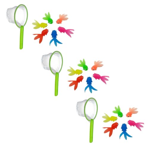 ERINGOGO 3 Sätze Badespielzeug Goldfisch aus Weichem mit Netz Farbenfrohes Wasserspielzeug für Partygeschenk und Aquarium Deko Lustiges für Badewanne und Wasserspaß Zufällige Farbe ERINGOGO 3 Sätze Badespielzeug Goldfisch aus Weichem mit Netz Farbenfrohes Wasserspielzeug für Partygeschenk und Aquarium Deko Lustiges für Badewanne und Wasserspaß Zufällige Farbe von ERINGOGO