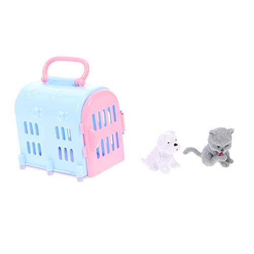 ERINGOGO 3 Sätze Miniatur Haustierhaus Modelle mit Katze und Hund Realistische Mini Haus Zubehör Dekorative Spielszene für DIY Puppenhaus Stilvolle Kleine Haustierhaus Zufällige Farbe von ERINGOGO