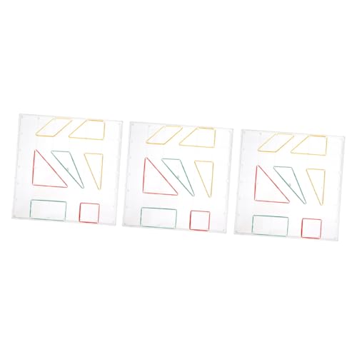 ERINGOGO 3 Sätze Transparente Kunststoff Nagelbretter Geometrische Lehrtafeln für Matheunterricht Geoboards Formen Lernen Montessori Vorschule ERINGOGO 3 Sätze Transparente Kunststoff Nagelbretter Geometrische Lehrtafeln für Matheunterricht Geoboards Formen Lernen Montessori Vorschule von ERINGOGO