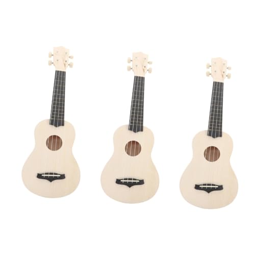 ERINGOGO 3 Sätze Ukulele zeichnen DIY-Kits Bastelzubehör selber machen bastelzeug craft Gitarre Musikinstrumente ukulele bausatz für kinder selber machen praktisches DIY Ukulele-Kit Bass von ERINGOGO