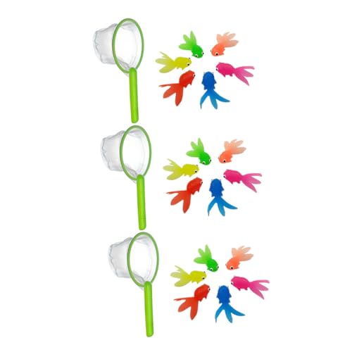 ERINGOGO 3 Sätze Wasser Spielzeuge Kreative Cartoon Goldfisch Spielzeuge für Badewanne und Pool Bunte Fische Netze Wasserspielzeug für Jungen und Mädchen Zufällige Farbe Zufällige Farbe ERINGOGO 3 Sätze Wasser Spielzeuge Kreative Cartoon Goldfisch Spielzeuge für Badewanne und Pool Bunte Fische Netze Wasserspielzeug für Jungen und Mädchen Zufällige Farbe Zufällige Farbe von ERINGOGO