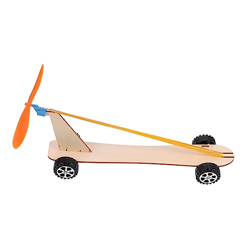 ERINGOGO 3 Sätze Lehrmittel für naturwissenschaftliche Experimente Lustiges Spielzeug Auto Model Kinderspielzeug fokussiert Spielset aus Holz Spielzeuge windbetriebenes Spielzeugauto gebaut von ERINGOGO