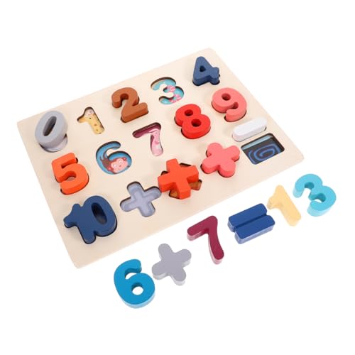 ERINGOGO 3 Sätze Zahlenpuzzle-Spielzeug Kinder rätsel Schmandschüssel Spielzeug für Kleinkinder Babyspielzeug aus Holz Spielzeuge Mathe-Zahlenrätsel Puzzle-Matching-Spielzeug Anzahl Blöcke von ERINGOGO