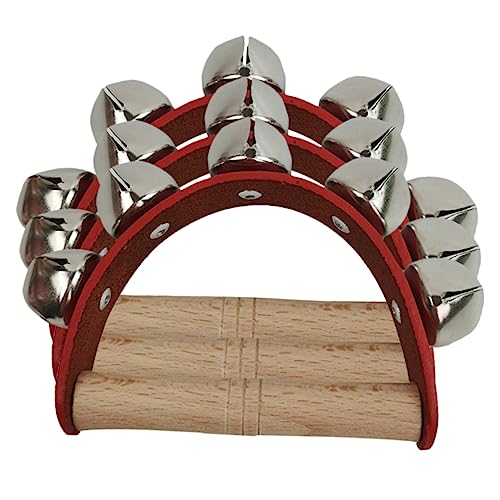 ERINGOGO 3 Stück Handglocken Teilig Halbmondförmige Schellenringe für Tragbares Musikinstrument mit Starkem Rhythmus für Geburtstage Feste und Musikbegleitung von ERINGOGO