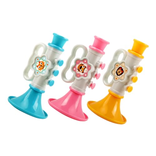 ERINGOGO 3 Stück Hilfsmittel für den Musikunterricht Trompetenkinder Trompeten für Musikinstrumente für Kleinkinder -Musikhorn Trompete für Babymusikspielzeug Plastik ERINGOGO 3 Stück Hilfsmittel für den Musikunterricht Trompetenkinder Trompeten für Musikinstrumente für Kleinkinder -Musikhorn Trompete für Babymusikspielzeug Plastik von ERINGOGO