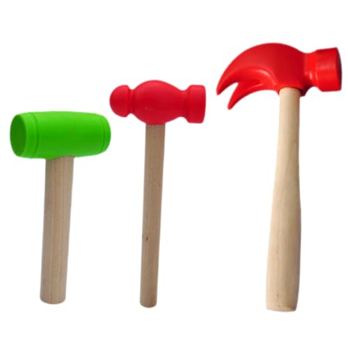 ERINGOGO 3 Stück Holzhammer Teiliges für Kleines Leichtes Pounding Hammer Toy mit Kunststoffkopf und Massivem Holzgriff Fördert Hand Auge Koordination Geschicklichkeit und Armbewegung ERINGOGO 3 Stück Holzhammer Teiliges für Kleines Leichtes Pounding Hammer Toy mit Kunststoffkopf und Massivem Holzgriff Fördert Hand Auge Koordination Geschicklichkeit und Armbewegung von ERINGOGO