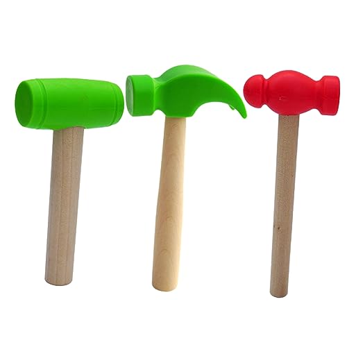ERINGOGO 3 Stück Holzspielzeug Teiliges Hammer aus Ungiftigem Material Kindgerechte und Glatte Oberfläche Farbenfrohes Rollenspiel Werkzeugspielzeug für Jungen und Mädchen Sicher und Leicht ERINGOGO 3 Stück Holzspielzeug Teiliges Hammer aus Ungiftigem Material Kindgerechte und Glatte Oberfläche Farbenfrohes Rollenspiel Werkzeugspielzeug für Jungen und Mädchen Sicher und Leicht von ERINGOGO