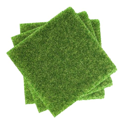 ERINGOGO 3Stücke Kunstrasen für Sandtisch Zuschneidbare Grasmatte für Miniaturgarten Deko für Puppenhaus und Landschaftsdekoration von ERINGOGO