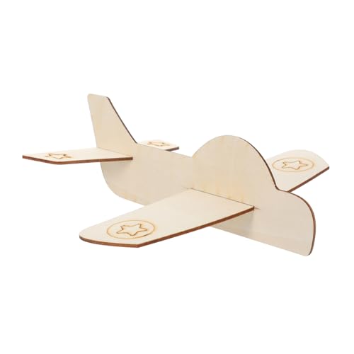 ERINGOGO 3 Stück Malvorlagen Malerei Junge für Mini Ebene Flugzeuge Handwerk Kleines Flugzeugspielzeug Flugzeug selber Bauen Wood Crafts Flugzeug unvollendet hölzern von ERINGOGO