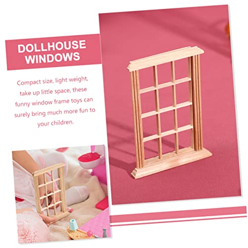 ERINGOGO 3 Stück Maßstab aus Holz Puppenhaus Zubehör Detailreiche Miniatur Fenster für DIY Puppenhaus Dekoration Geeignet für Puppenmöbel und Micro Szenen ERINGOGO 3 Stück Maßstab aus Holz Puppenhaus Zubehör Detailreiche Miniatur Fenster für DIY Puppenhaus Dekoration Geeignet für Puppenmöbel und Micro Szenen von ERINGOGO